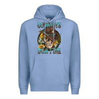 Colony Blue Cowboys Don't Die Premium Hoodie - FaDigitalArtStudio