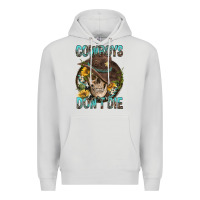 Dove Grey Cowboys Don't Die Premium Hoodie - FaDigitalArtStudio