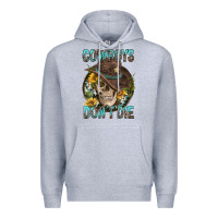 Heather Grey Cowboys Don't Die Premium Hoodie - FaDigitalArtStudio