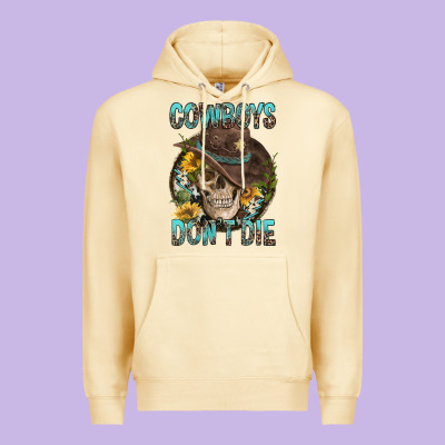 Cowboys Don't Die Premium Hoodie Designed By Fadigitalartstudio