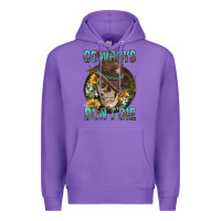 Purple Cowboys Don't Die Premium Hoodie - FaDigitalArtStudio