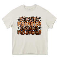 Cream educated motivated elevated melanated Heavy Core Tee - LillyAllenDesigns