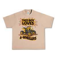 Burro Kids Atv Outfit 4 Wheeler Mudding Gift- Boys Four Wheeler Urban Heavy Tee - minhPixels