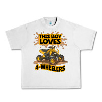 Lunar Rock Kids Atv Outfit 4 Wheeler Mudding Gift- Boys Four Wheeler Urban Heavy Tee - minhPixels