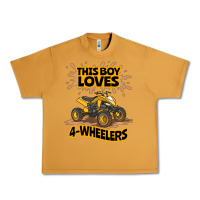 Peanut Butter Kids Atv Outfit 4 Wheeler Mudding Gift- Boys Four Wheeler Urban Heavy Tee - minhPixels