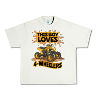 Pistachio Kids Atv Outfit 4 Wheeler Mudding Gift- Boys Four Wheeler Urban Heavy Tee - minhPixels