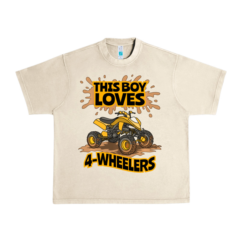 Kids Atv Outfit 4 Wheeler Mudding Gift- Boys Four Wheeler Urban Heavy Tee by minhPixels | Teevron