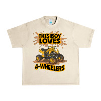 Sandshell Kids Atv Outfit 4 Wheeler Mudding Gift- Boys Four Wheeler Urban Heavy Tee - minhPixels