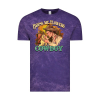 Cloud Purple Bring me flowers cowboy Vintage Tee - HowdyJamesFarm