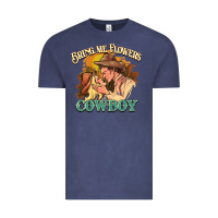 Vintage Denim Bring me flowers cowboy Vintage Tee - HowdyJamesFarm