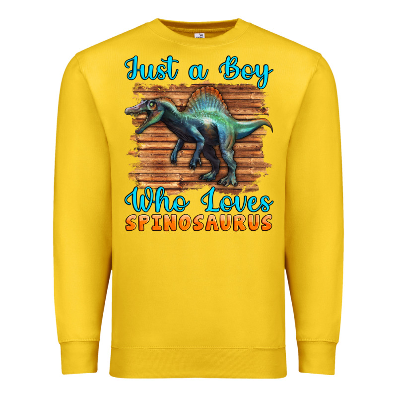 Just A Boy Who Loves Baby Spinosaurus Premium Sweatshirt by Artiststas | Teevron