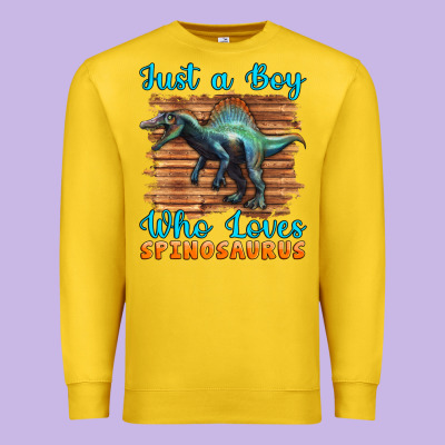 Just A Boy Who Loves Baby Spinosaurus Premium Sweatshirt Designed By Artiststas