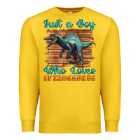 Lemon just a boy who loves baby spinosaurus Premium Sweatshirt - Artiststas