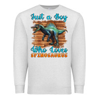 Oatmeal Heather just a boy who loves baby spinosaurus Premium Sweatshirt - Artiststas