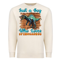 Sandshell just a boy who loves baby spinosaurus Premium Sweatshirt - Artiststas