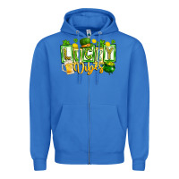 True Royal Lucky Vibes Zipper Hoodie - CowhideDigitalArt
