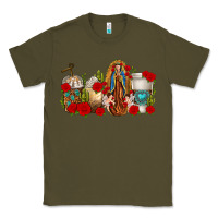 Army Green Lady of Guadalupe Coffee Cups Classic Tee - texasbilliewilder