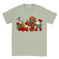 Matcha Lady of Guadalupe Coffee Cups Classic Tee - texasbilliewilder