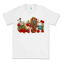 White Lady of Guadalupe Coffee Cups Classic Tee - texasbilliewilder
