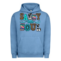 Pigment Pebble Blue sassy little soul Urban Hoodie - AdoDesignShop