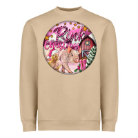 Mushroom pink christmas pig Heavyweight Sweatshirt - FaDigitalArtStudio