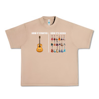 Burro Guitars How it Started How It's Going Guitar Players Funny Urban Heavy Tee - minhPixels