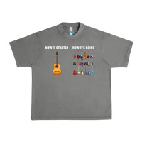 Tornado Guitars How it Started How It's Going Guitar Players Funny Urban Heavy Tee - minhPixels