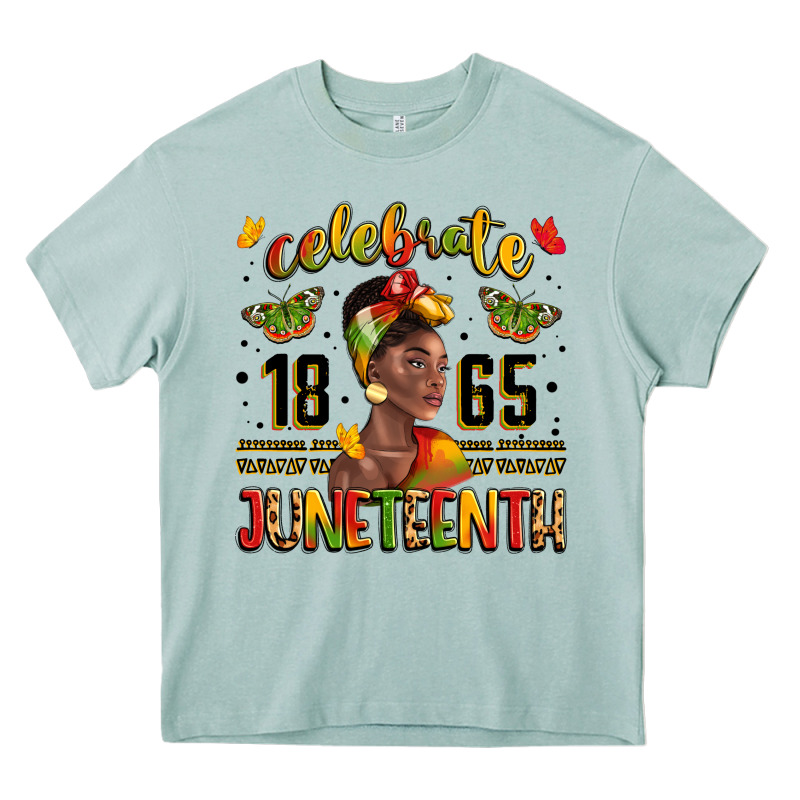 Celebrate 1865 Juneteenth With Black Woman Heavy Core Tee by LillyAllenDesigns | Teevron