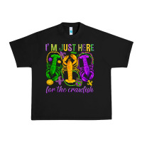 Black I'm just here for the Crawfish Urban Heavy Tee - HowdyJamesFarm