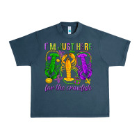 Midnight Navy I'm just here for the Crawfish Urban Heavy Tee - HowdyJamesFarm