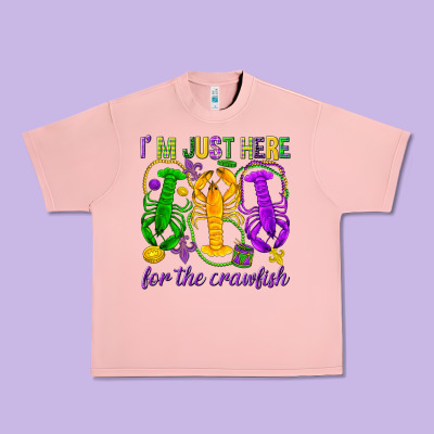 I'm Just Here For The Crawfish Urban Heavy Tee Designed By Howdyjamesfarm