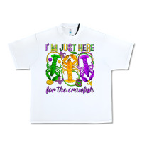 White I'm just here for the Crawfish Urban Heavy Tee - HowdyJamesFarm