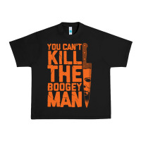 Black oogeyman halloween horror distressed quote orange Urban Heavy Tee - minhPixels