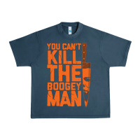 Midnight Navy oogeyman halloween horror distressed quote orange Urban Heavy Tee - minhPixels