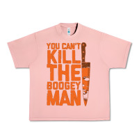 Oogeyman Halloween Horror Distressed Quote Orange Urban Heavy Tee | Teevron
