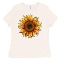 Bone sunflower Ladies Tee - BarkalooDesign