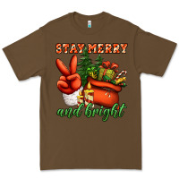 Cacao stay merry and bright peace hand Premium Tee - Jasminsmagicworld