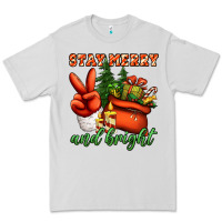 Dove Grey stay merry and bright peace hand Premium Tee - Jasminsmagicworld