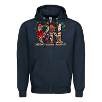 Navy RN Licensed Practical Nurse Zipper Hoodie - CowhideDigitalArt