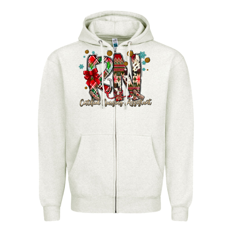 Rn Licensed Practical Nurse Zipper Hoodie by CowhideDigitalArt | Teevron