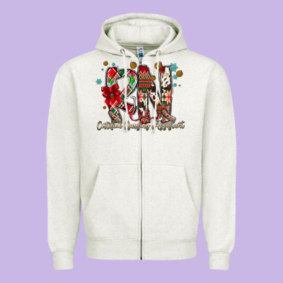 Rn Licensed Practical Nurse Zipper Hoodie Designed By Cowhidedigitalart