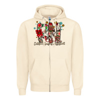 Sandshell RN Licensed Practical Nurse Zipper Hoodie - CowhideDigitalArt