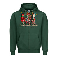 Sports Green RN Licensed Practical Nurse Zipper Hoodie - CowhideDigitalArt