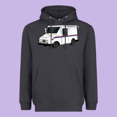 Mail Truck Heavyweight Hoodie Designed By Artiststas