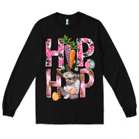 Black Hip hop Easter Girl Easter Day Long Sleeve Tee - HowdyJamesFarm
