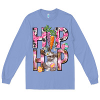 Colony Blue Hip hop Easter Girl Easter Day Long Sleeve Tee - HowdyJamesFarm