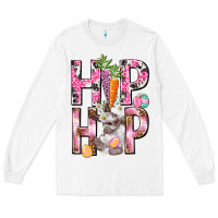 White Hip hop Easter Girl Easter Day Long Sleeve Tee - HowdyJamesFarm