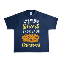 Navy Calamari Squid Seafood Urban Heavy Tee - minhPixels