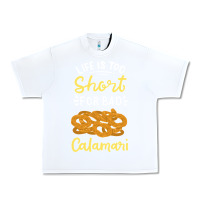 White Calamari Squid Seafood Urban Heavy Tee - minhPixels