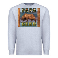 Heather Grey papar bear Premium Sweatshirt - Artiststas